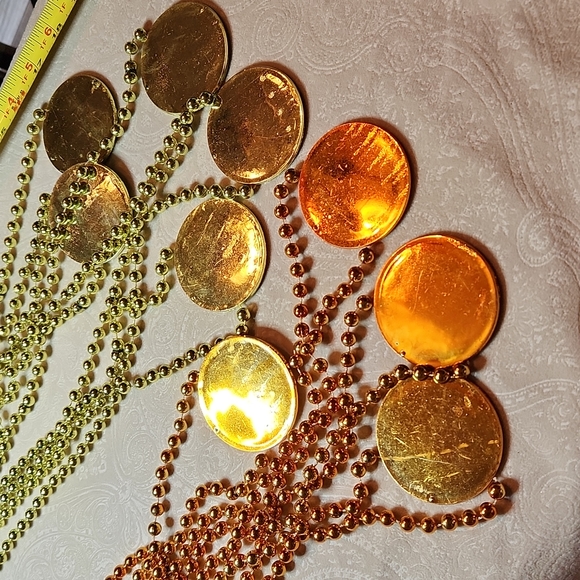 Malibu Rum Mardi Gras beads, set of 9, yellow and orange 💛🧡 - Picture 5 of 7